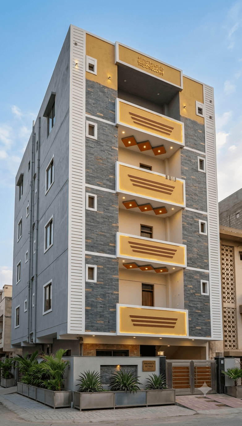Al-Bismillah Luxury Stone Residence — Samra Construction Karachi